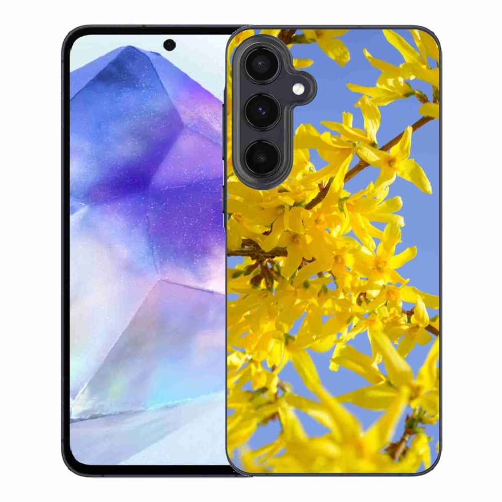 Gél borítás mmCase Samsung Galaxy A55 5G - sárga virágok