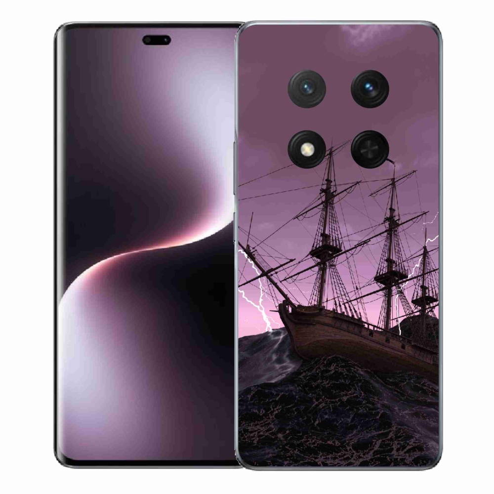 Gél borítás mmCase a Honor Magic 7 Lite 5G számára - hajó a viharban