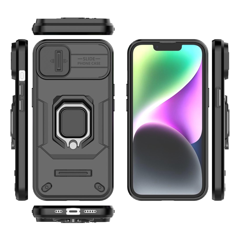 Ütésálló borítás iPhone 15 Plus készülékhez - fekete