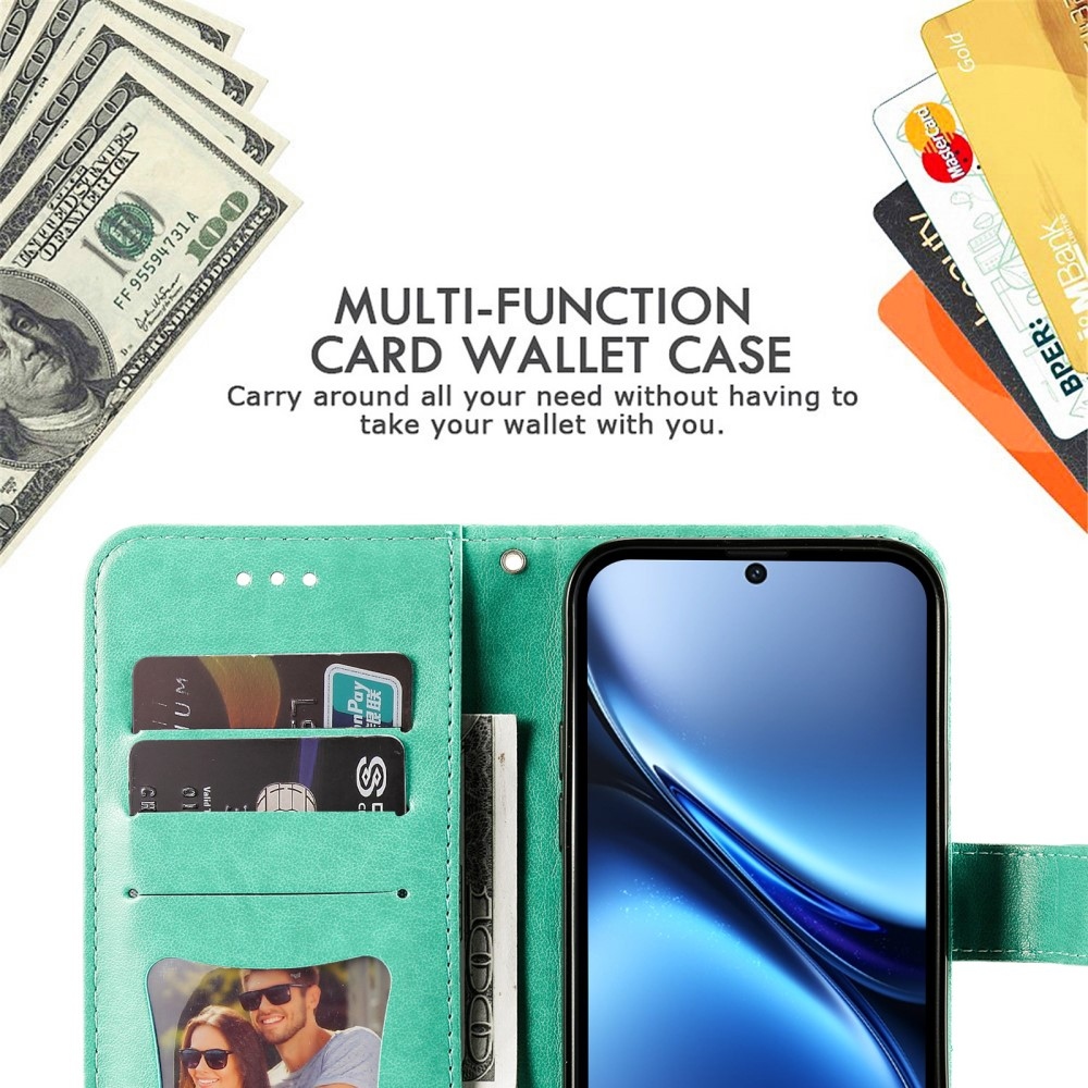 Mandala könyv tok a Vivo X200 5G-hez - teal színű