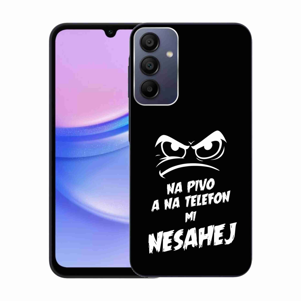 Gél borítás mmCase Samsung Galaxy A15 4G/5G - sör motívum 2 fekete háttérrel