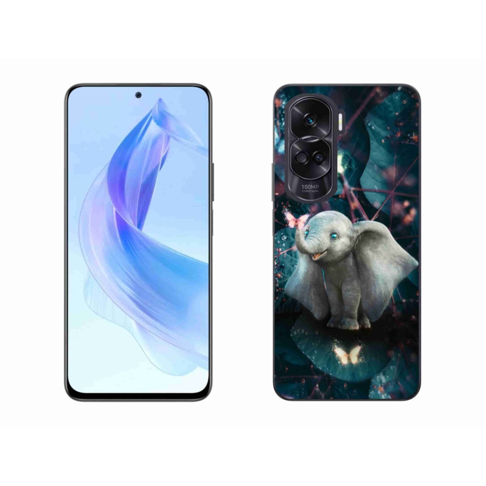 Zselés borítás mmCase a Honor 90 Lite-hoz - aranyos elefánt