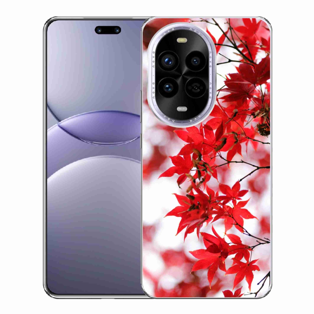 Gél borítás mmCase a Huawei Nova 13 Pro 5G-n - piros levelek