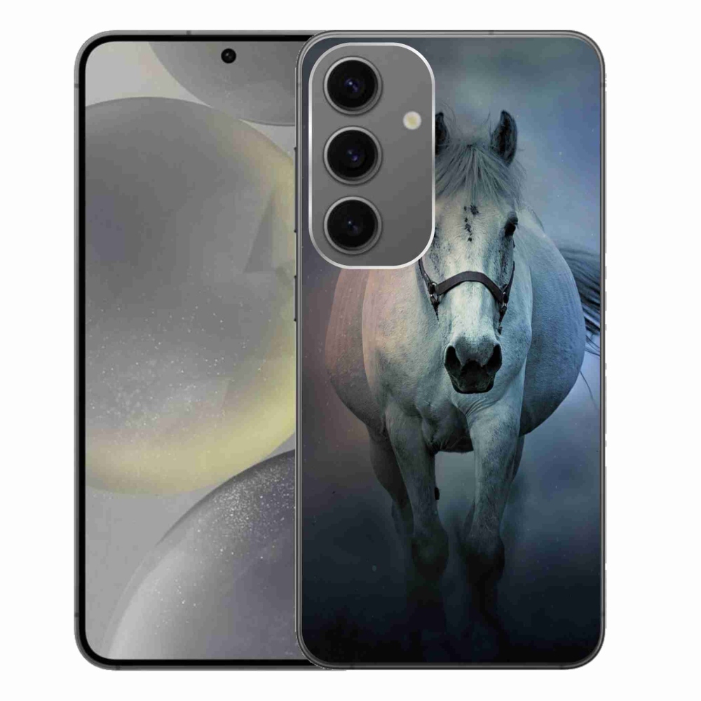 Gél tok mmCase Samsung Galaxy S24+ - futó fehér ló - zselés tok mmCase Samsung Galaxy S24+ - futó fehér ló