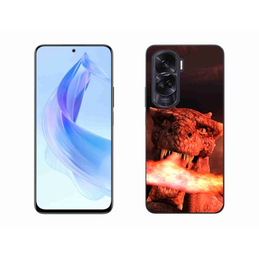 Zselés borítás mmCase a Honor 90 Lite-hoz - sárkány