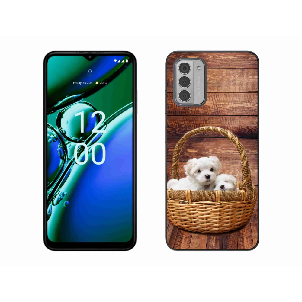 Zselés borítás mmCase a Nokia G42 készülékhez - kölyökkutyák