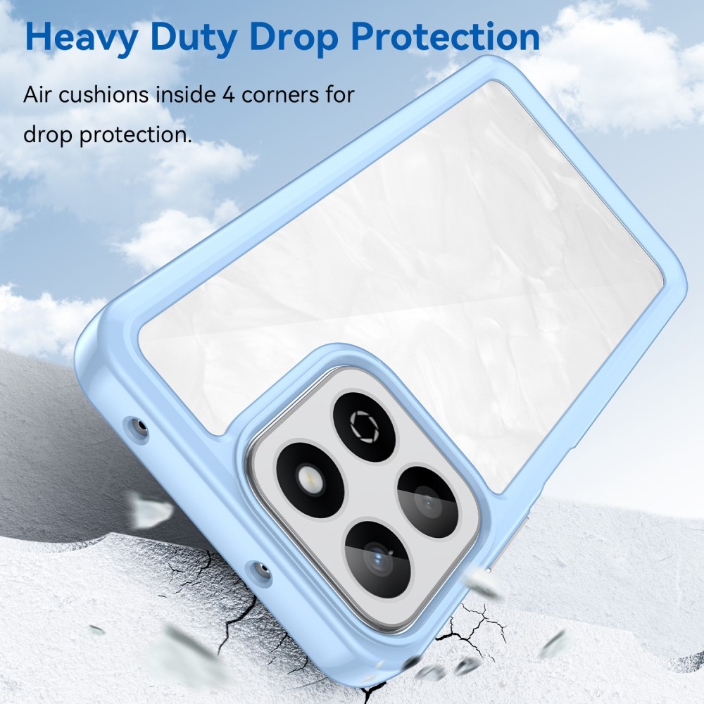 Gél tok fix hátlappal a Honor 200 Smart 5G készülékhez - kék