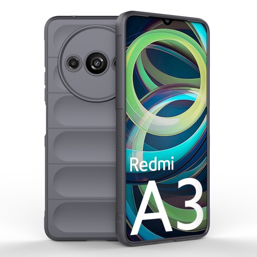 Rugg tartós zselés tok Xiaomi Redmi A3-hoz - sötétszürke