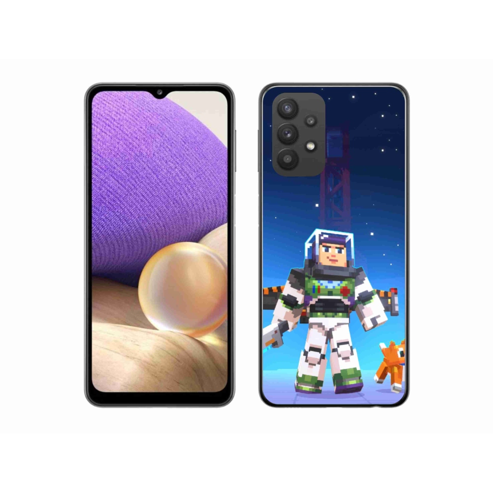 Gél borítás mmCase Samsung Galaxy A32 5G - minecraft 2