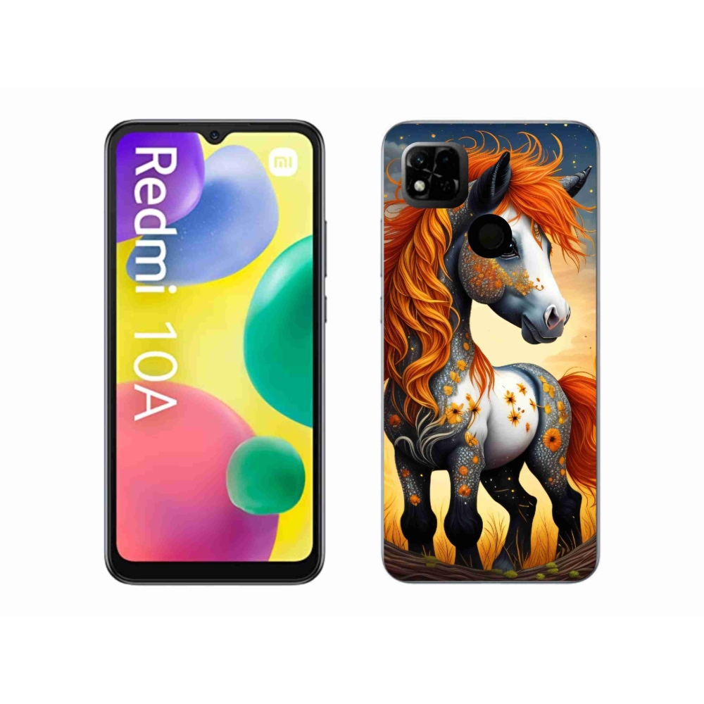 Gél borítás mmCase a Xiaomi Redmi 10A számára - színes póni