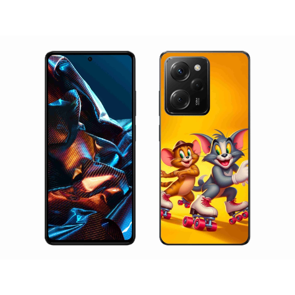 Gél borítás mmCase a Xiaomi Poco X5 Pro 5G számára - tom a jerry