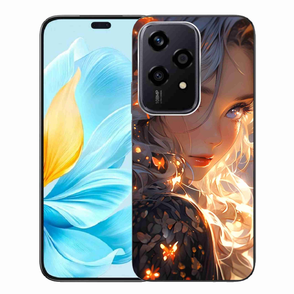 Gél borító mmCase a Honor 200 Lite 5G számára - lány és pillangók