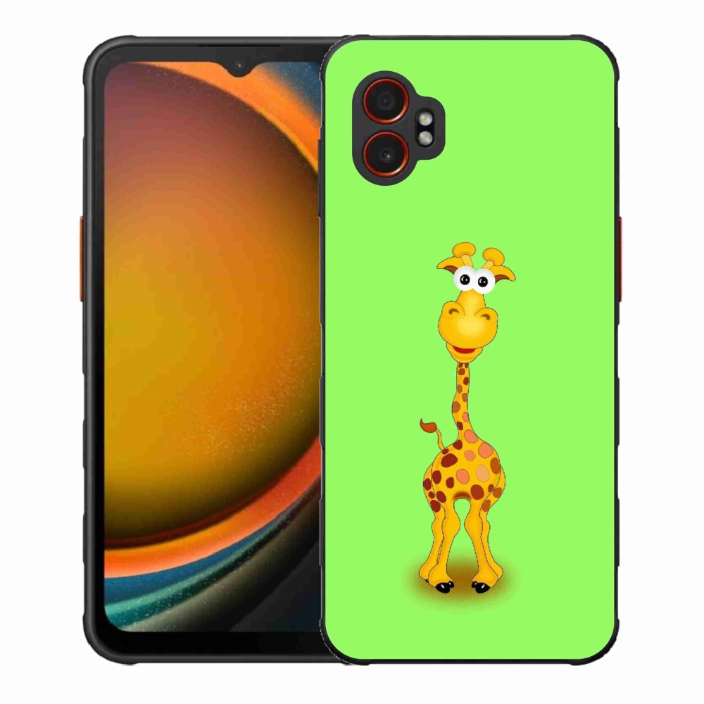 Gél borítás mmCase Samsung Galaxy Xcover 7 Pro készülékhez - rajzfilm zsiráf