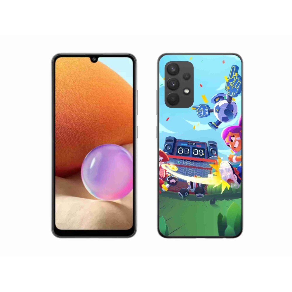 Zselés borítás mmCase Samsung Galaxy A32 4G - verekedős csillagok 1