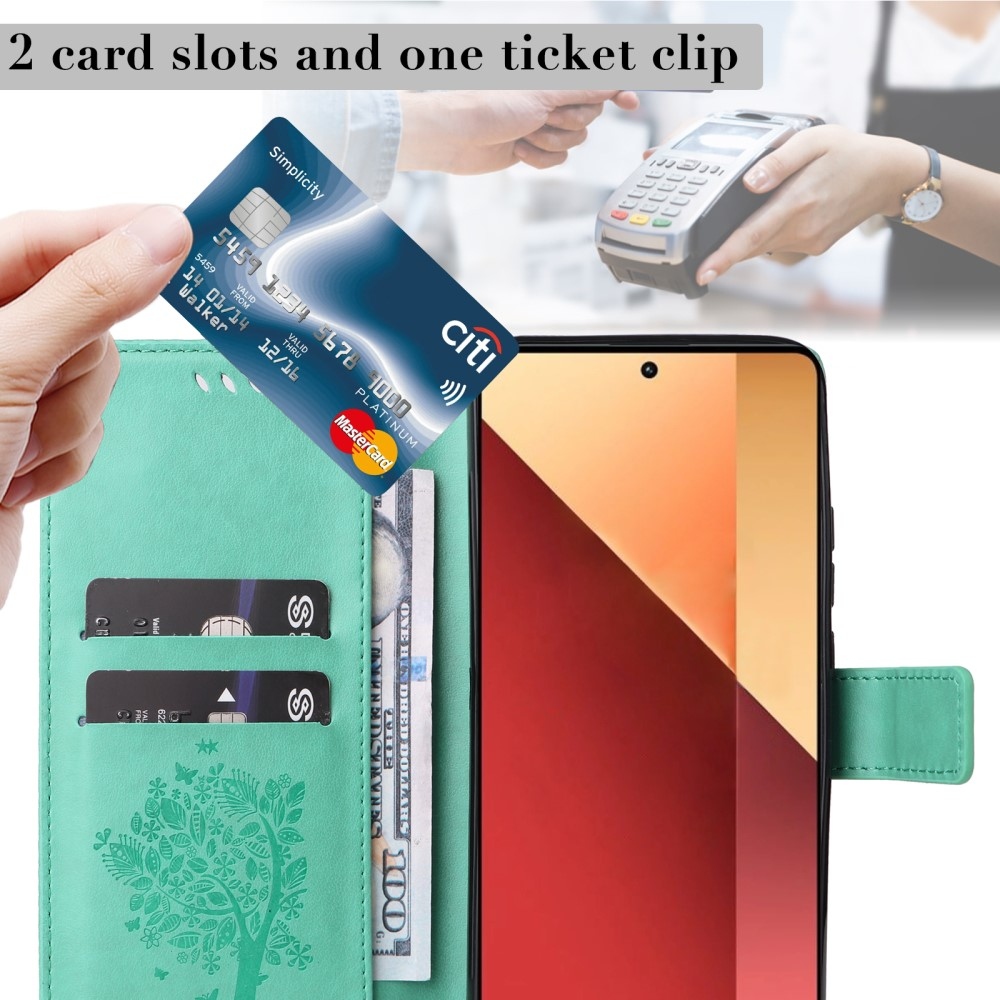 Fák könyve tok Xiaomi Redmi Note 13 Pro 4G/Poco M6 Pro - teal - teal - kék színű