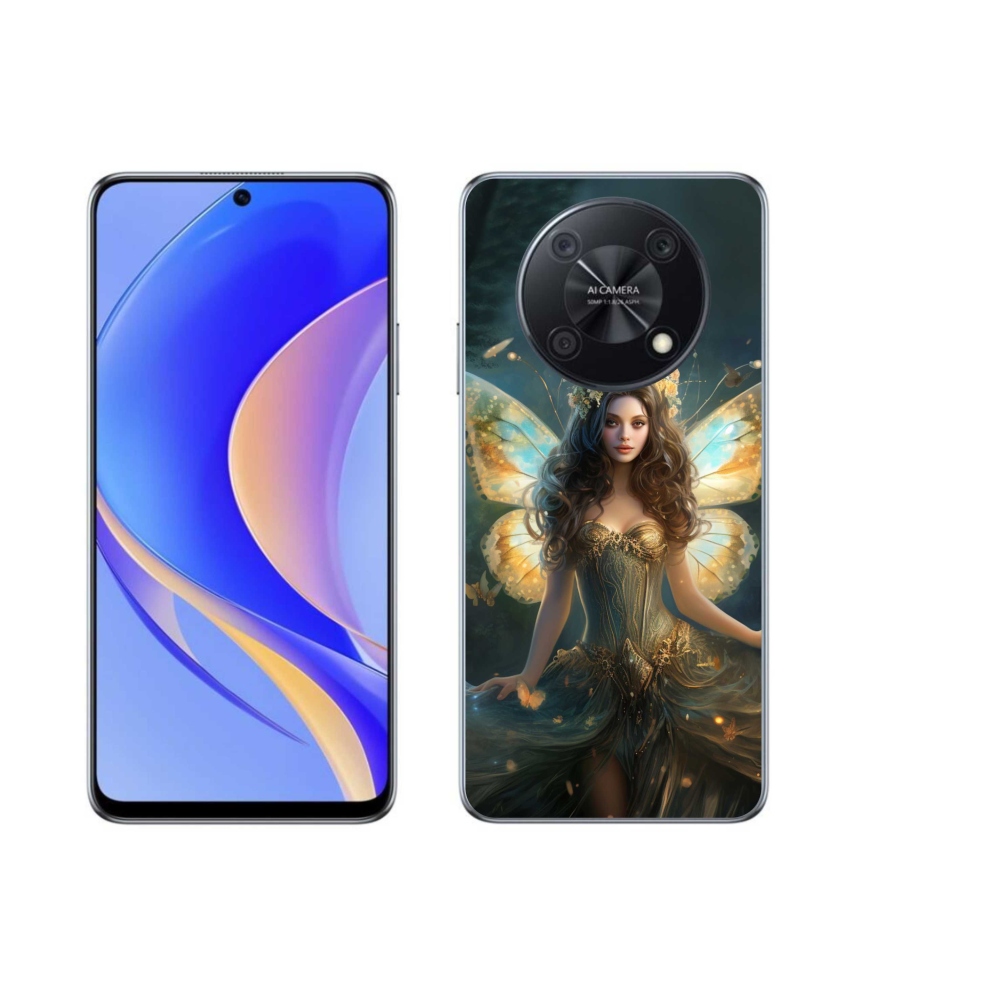 Gél borító mmCase a Huawei Nova Y90-hez - pillangó nő