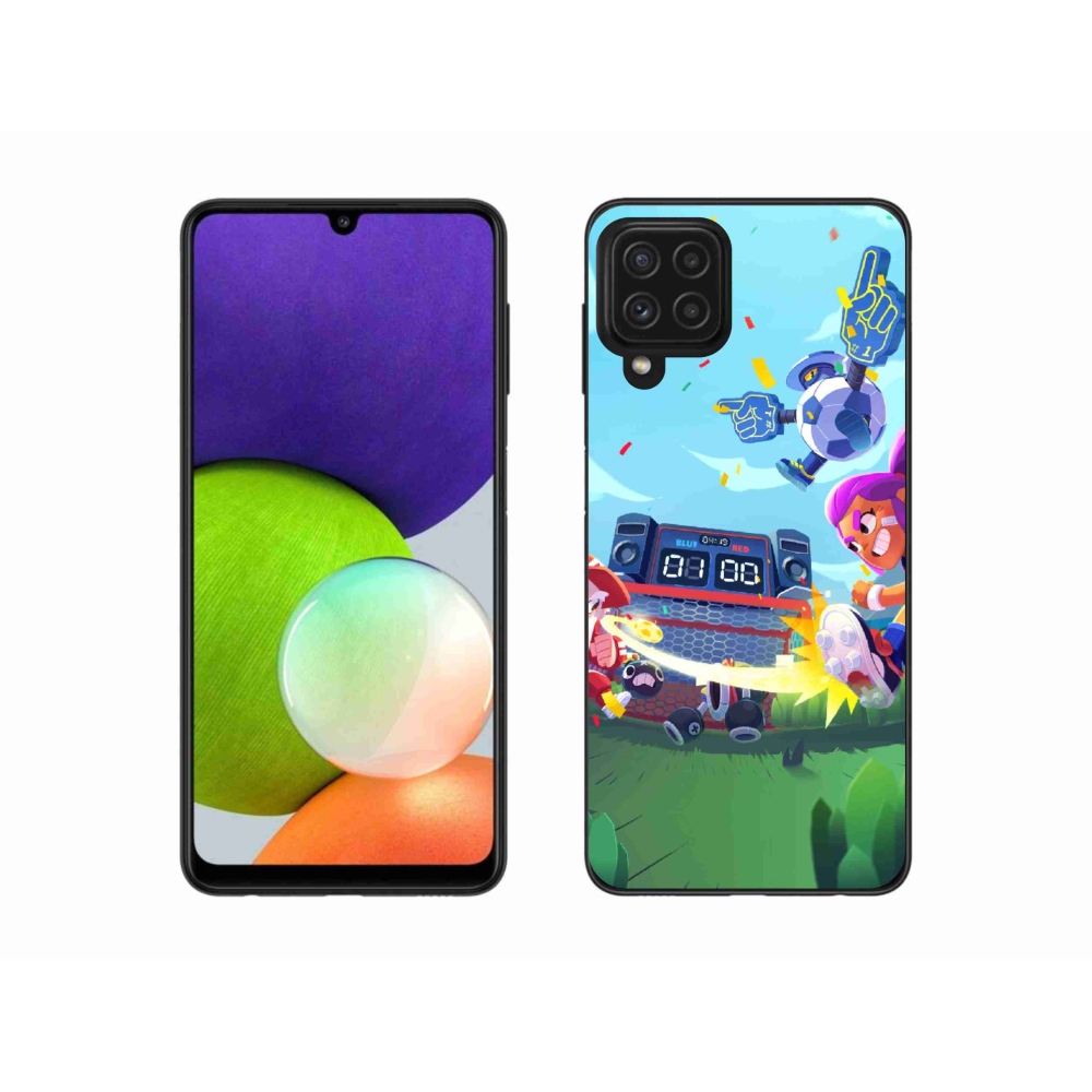 Zselés borítás mmCase Samsung Galaxy A22 4G - verekedős csillagok 1