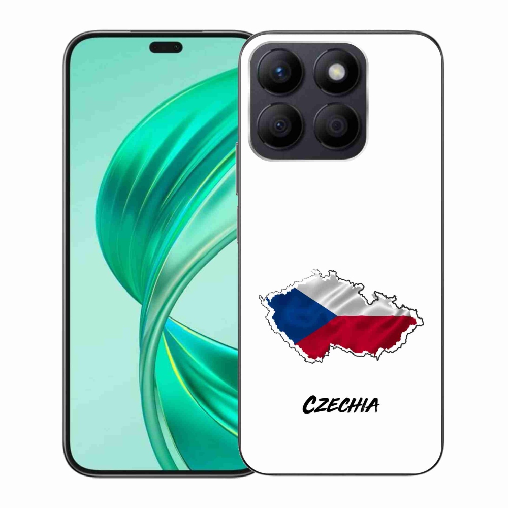 Gél borítás mmCase a Honor X8b készülékhez - Csehország fehér háttér