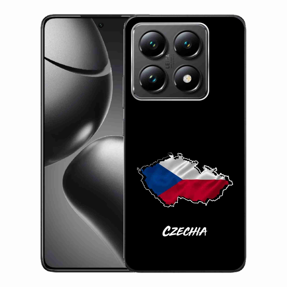 Gél borítás mmCase a Xiaomi 14T-hez - Csehország fekete háttérrel