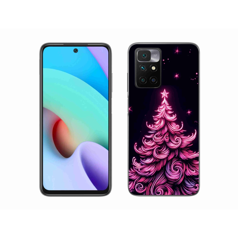 Gél borító mmCase a Xiaomi Redmi 10/Redmi 10 (2022) - neon karácsonyfa 2