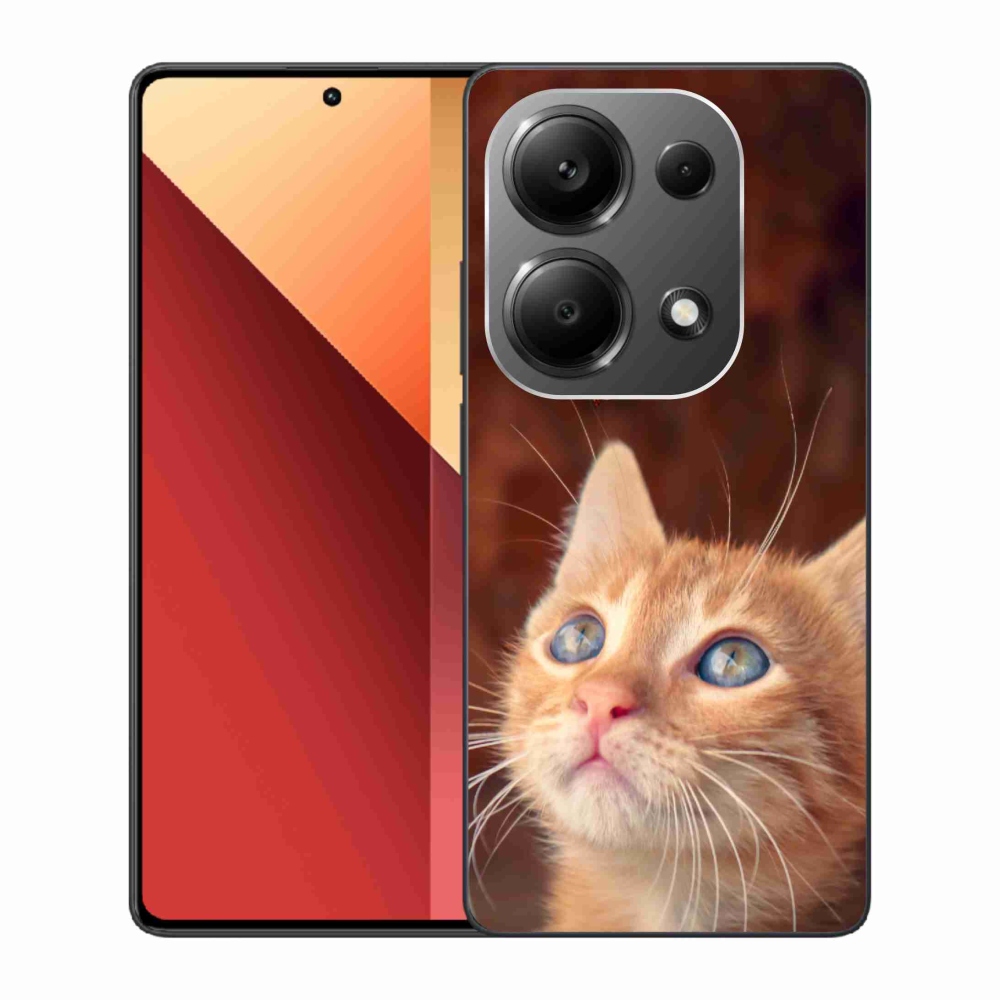 Gél borítás mmCase a Xiaomi Redmi Note 13 Pro 4G/Poco M6 Pro - pillangó és cica számára