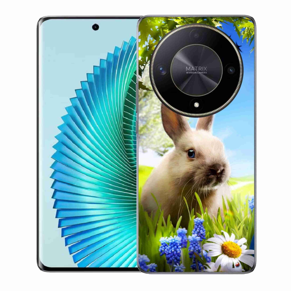 Zselés borítás mmCase a Honor Magic 6 Lite 5G számára - nyuszi