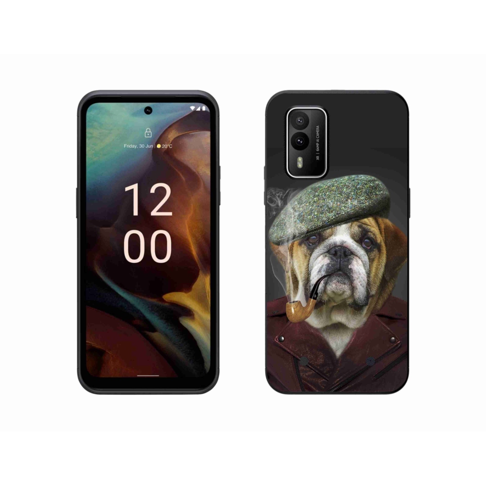 Zselés borítás mmCase a Nokia XR21 készülékhez - kutya csővel