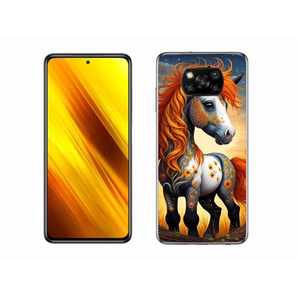 Gél borítás mmCase a Xiaomi Poco X3-hoz - színes póni