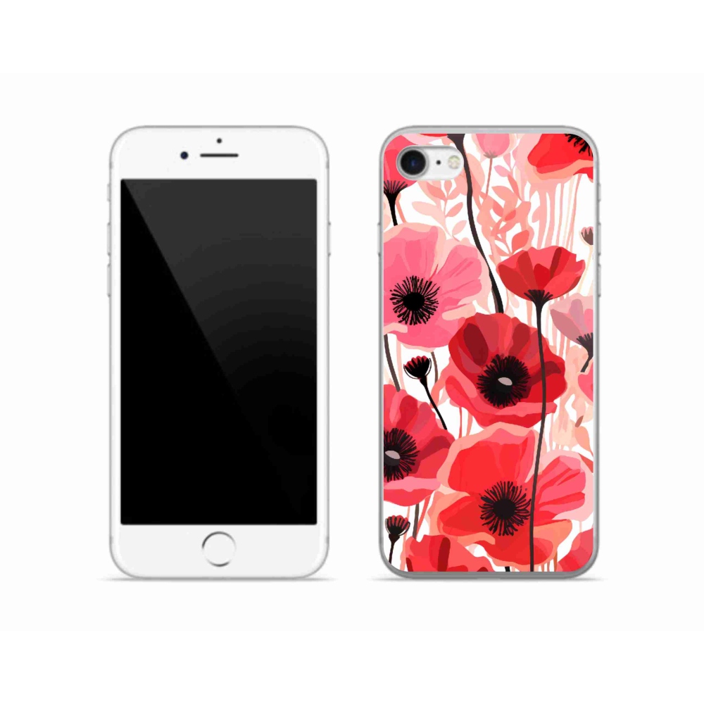 Zselés borítás mmCase iPhone SE (2022) - mákos 1