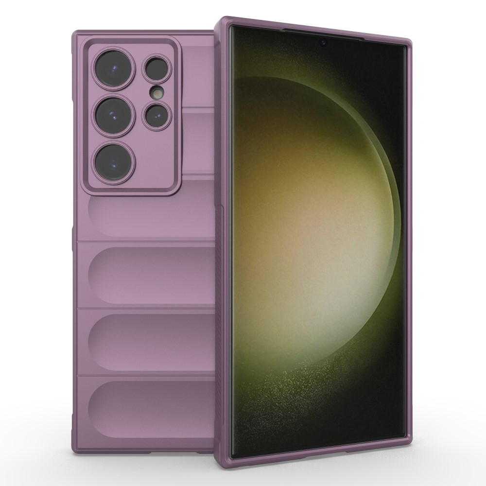 Rugg tartós zselés tok Samsung Galaxy S24 Ultra készülékhez - világos lila