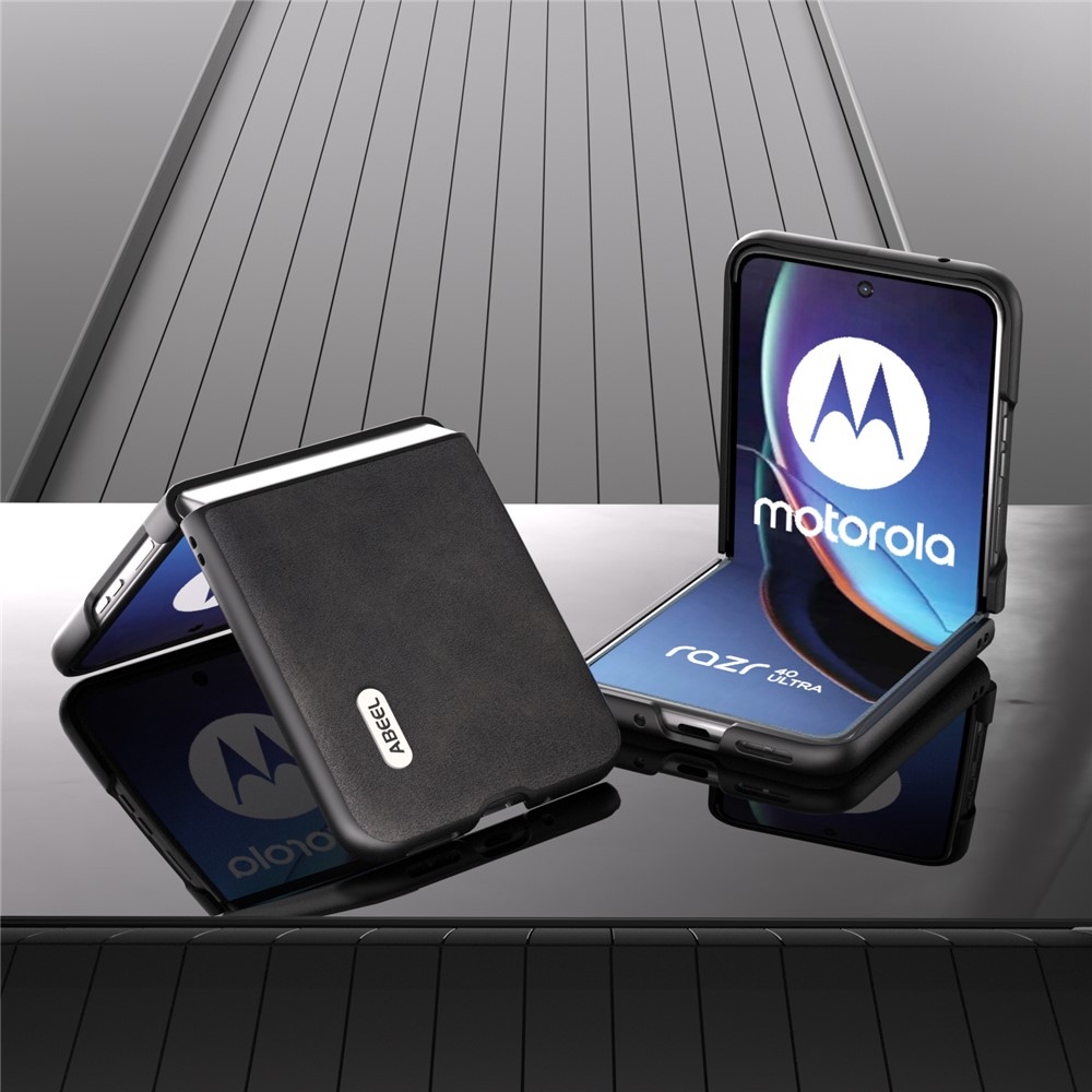 ABEEL műanyag tok kemény hátlappal a Motorola Razr 40 Ultra 5G készülékhez - fekete