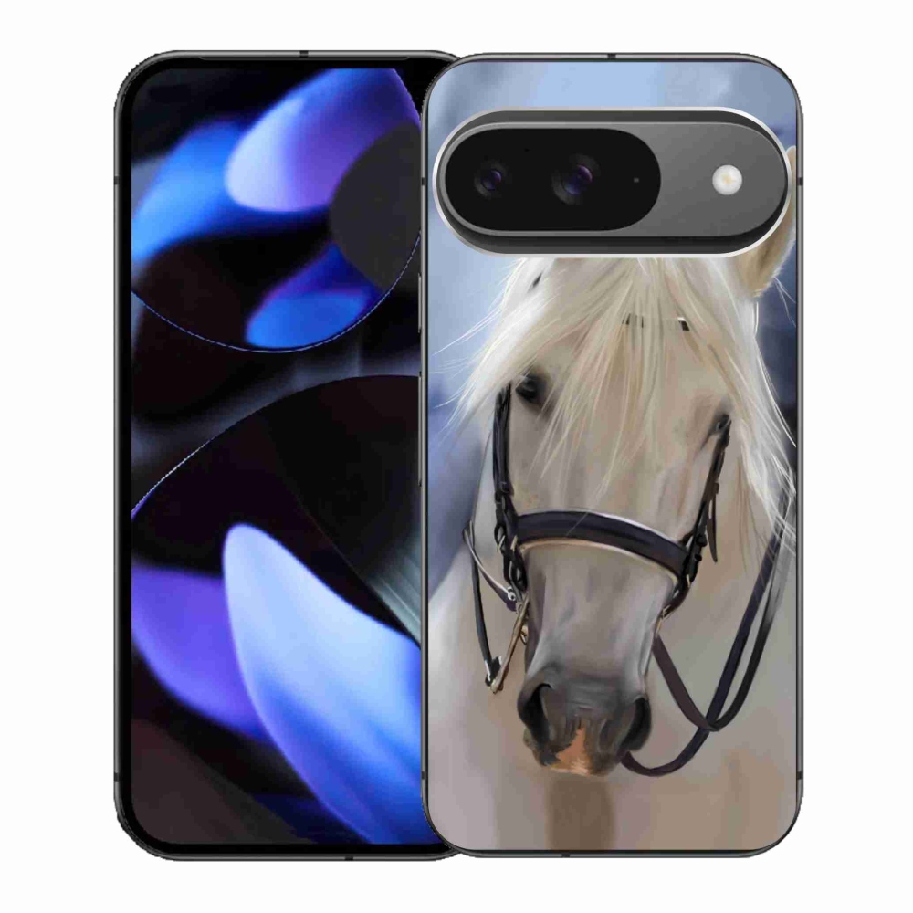 Gél borítás mmCase a Google Pixel 9/9 Pro készülékhez - fehér ló