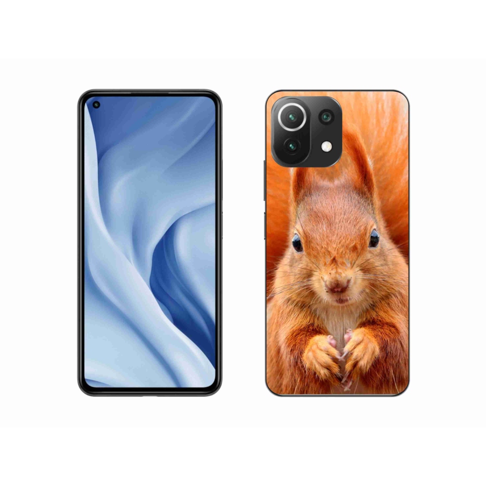 Gél borítás mmCase a Xiaomi Mi 11 Lite 4G/5G készülékhez - mókus