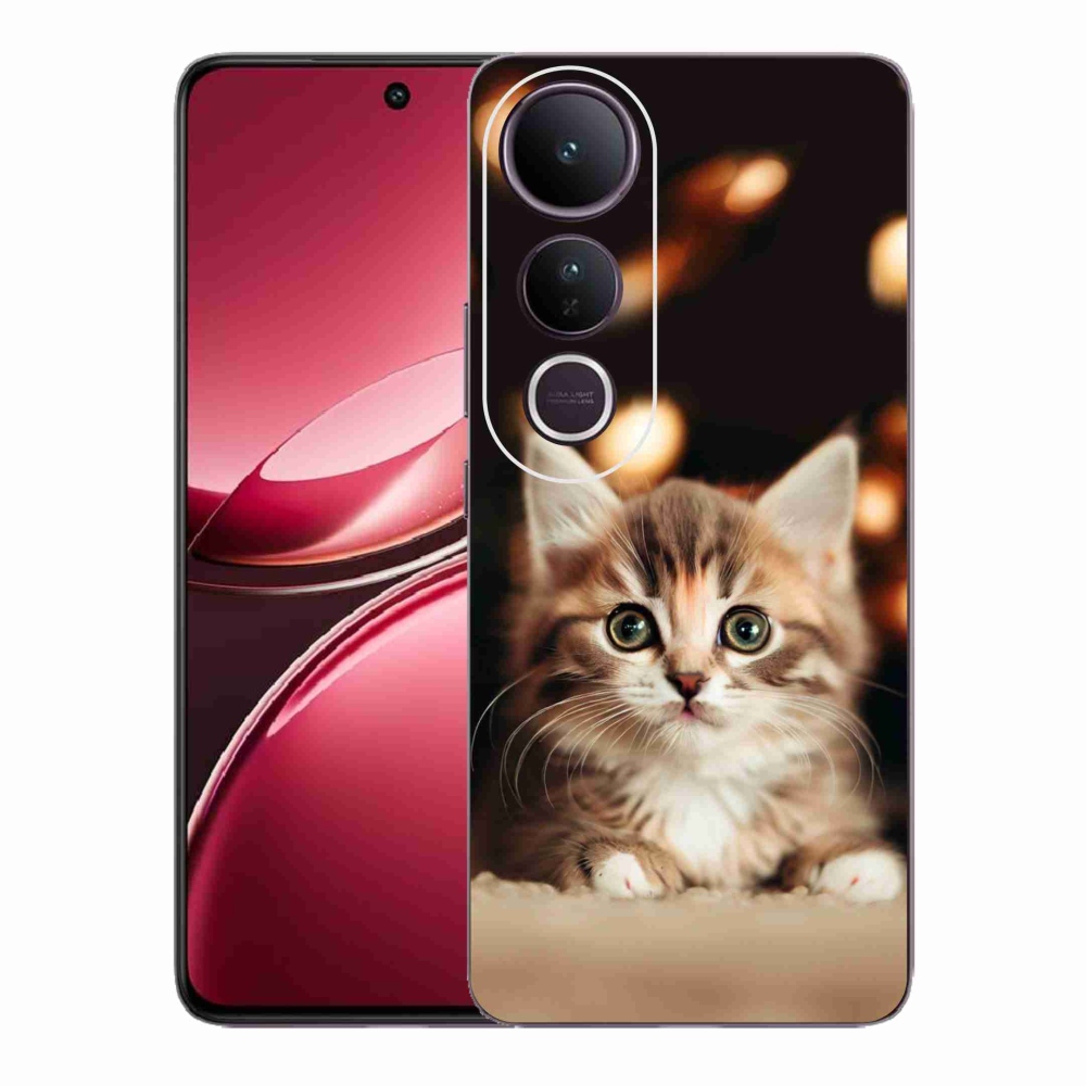 Gél borító mmCase a Vivo V50 Lite 4G/5G készülékhez - aranyos cica 2