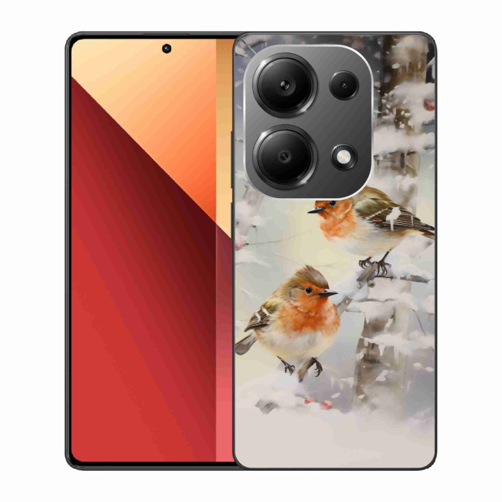 Gél borítás mmCase a Xiaomi Redmi Note 13 Pro 4G/Poco M6 Pro - madarak télen