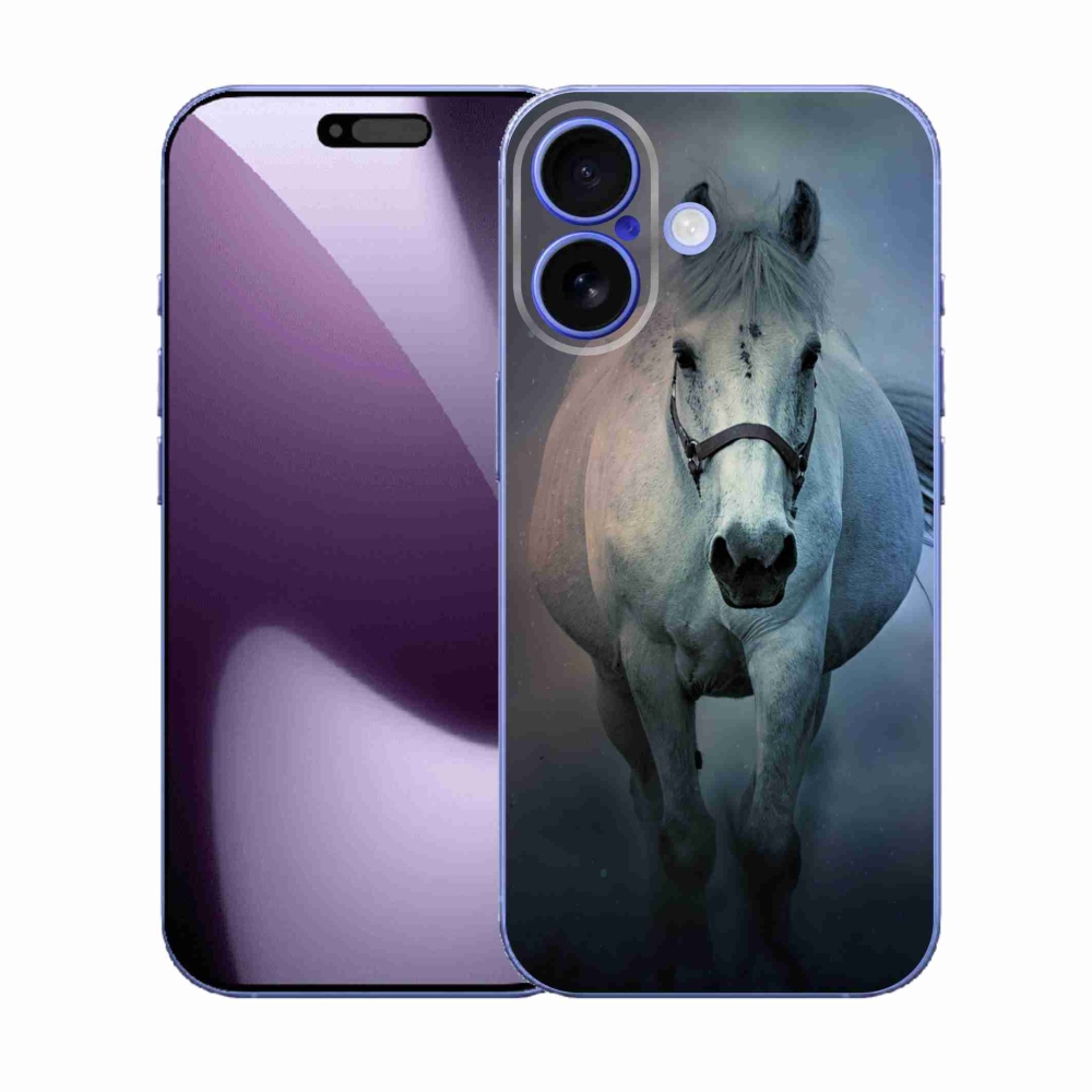 Gél borítás mmCase iPhone 17 készülékhez - futó fehér ló