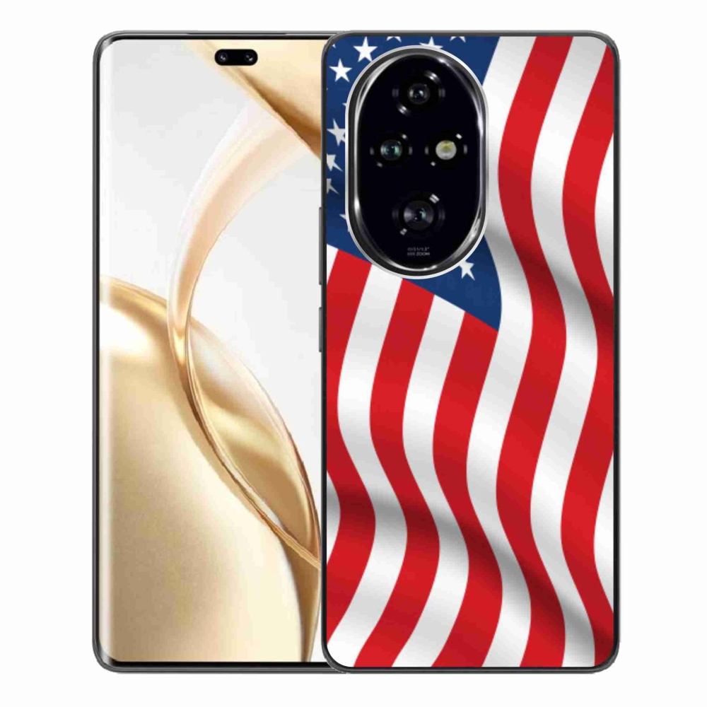 Zselés borítás mmCase a Honor 200 Pro 5G számára - amerikai zászló