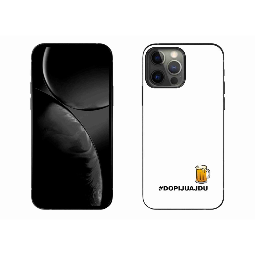 Gél borítás mmCase iPhone 13 Pro Max 6.7 - sör motívum 1 fehér háttér