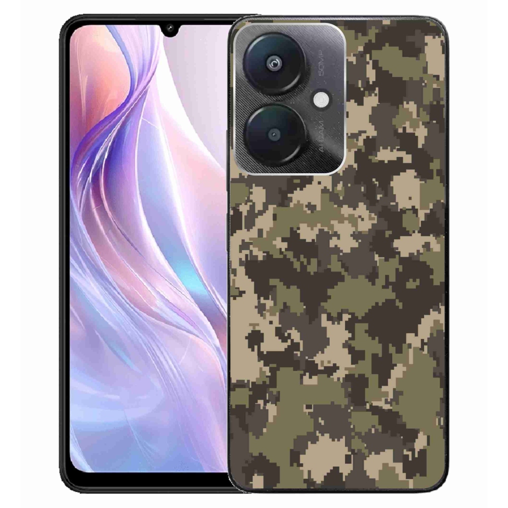 Gél borítás mmCase a Xiaomi Redmi 13C 5G-hez - terepszínű minta 12