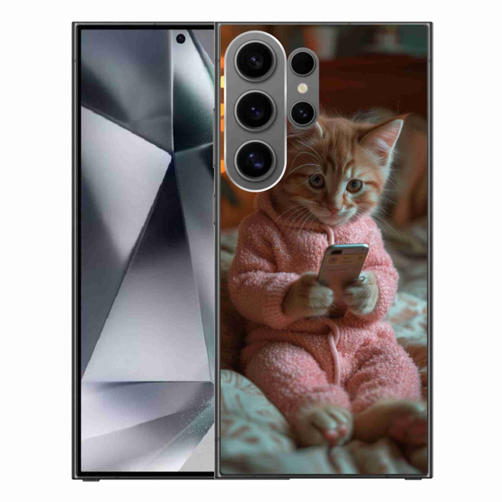 Zselés borítás mmCase Samsung Galaxy S24 Ultra - baba mobillal