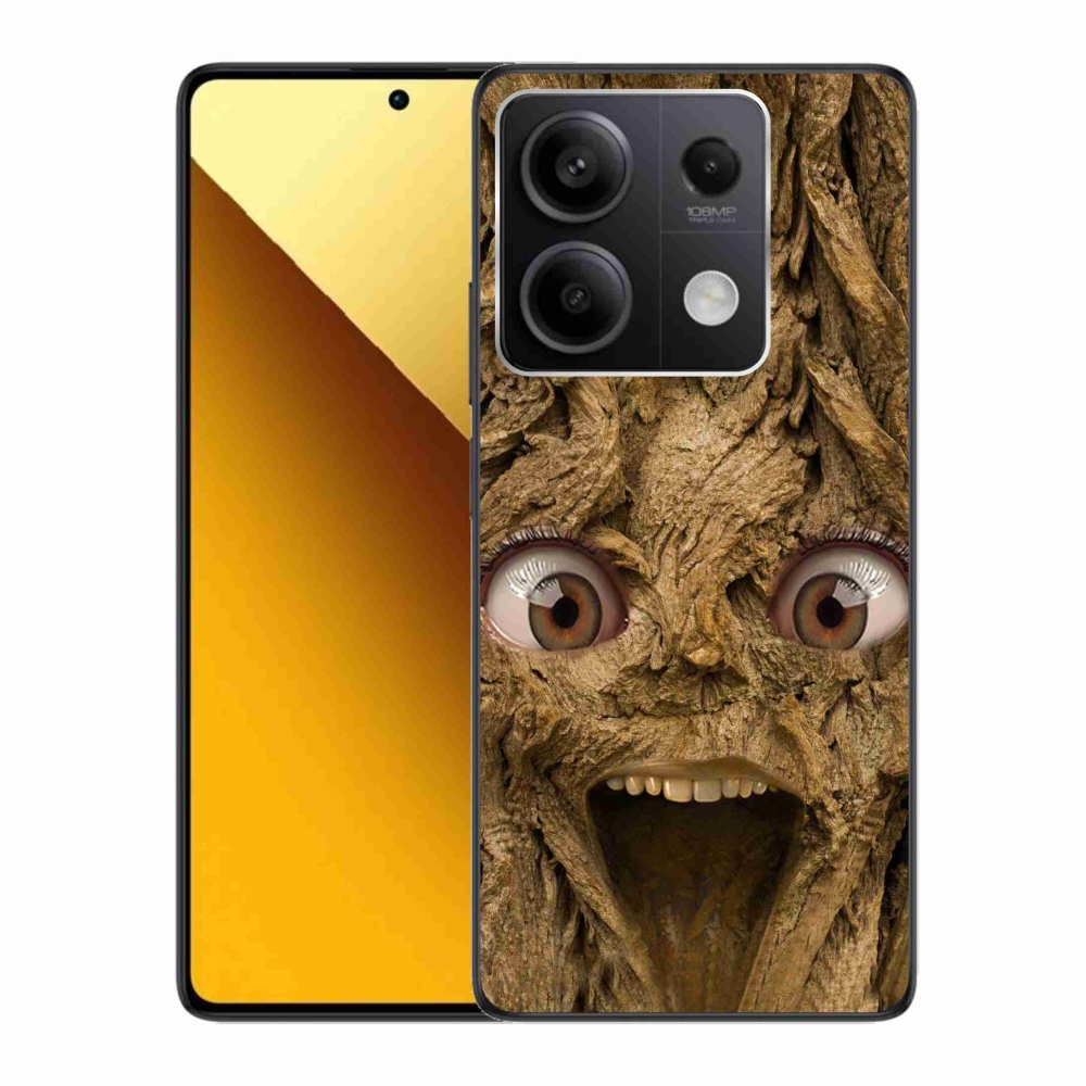 Gél borító mmCase a Xiaomi Redmi Note 13 5G számára - vidám fa szemekkel