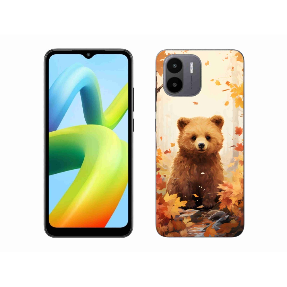Zselés borítás mmCase a Xiaomi Redmi A1/Redmi A2 készülékhez - medve az erdőben