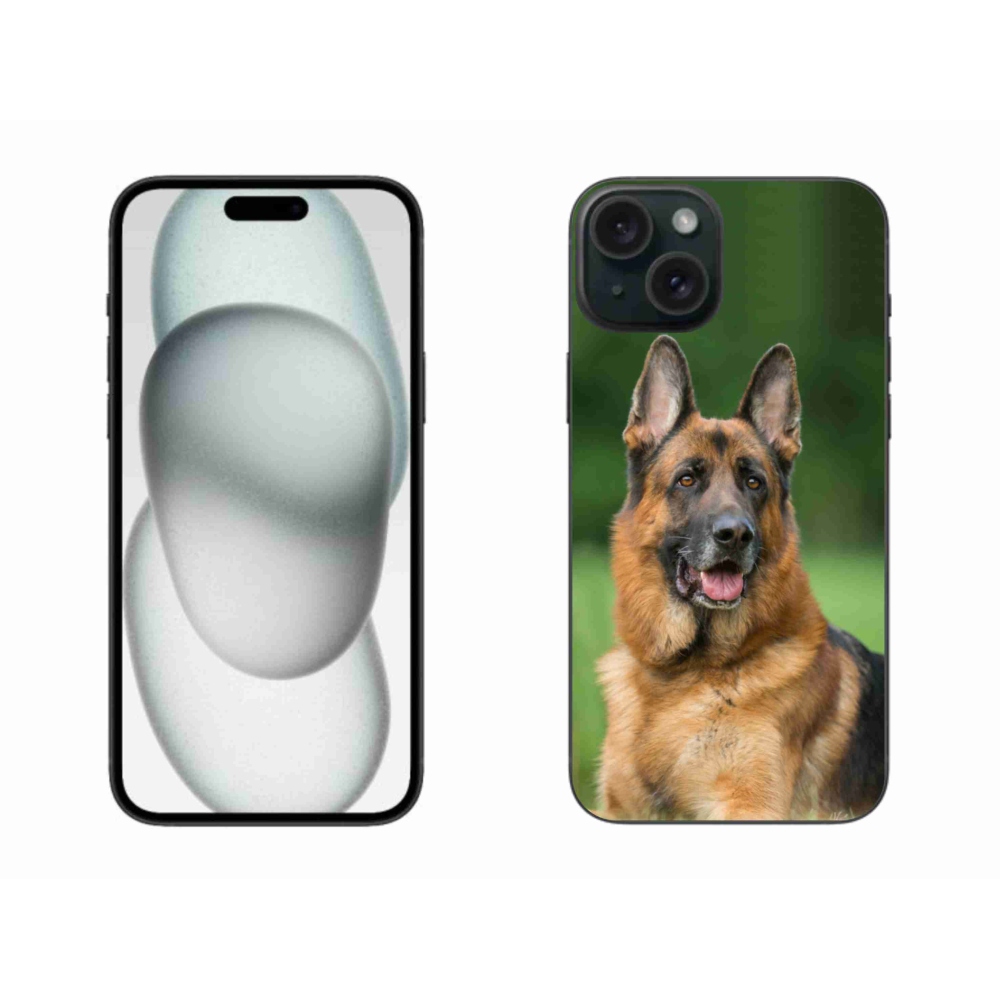 Gél borítás mmCase iPhone 15 Plus készülékhez - Német juhászkutya