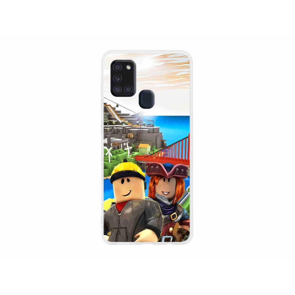 Zselés borítás mmCase Samsung Galaxy A21s készülékhez - roblox 1