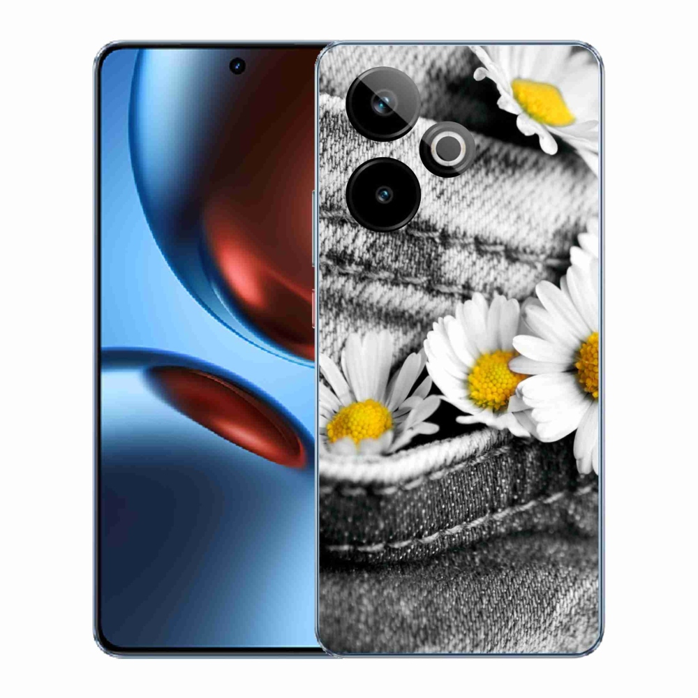 Zselés borítás mmCase a Realme GT 7 5G/GT 7T 5G készülékhez - margaréták