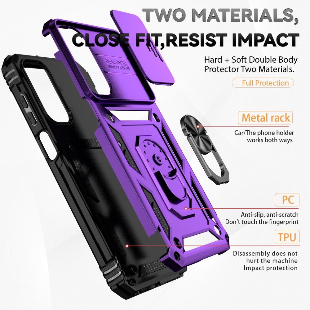 Csúszásálló borítás Samsung Galaxy A35 5G készülékhez - lila