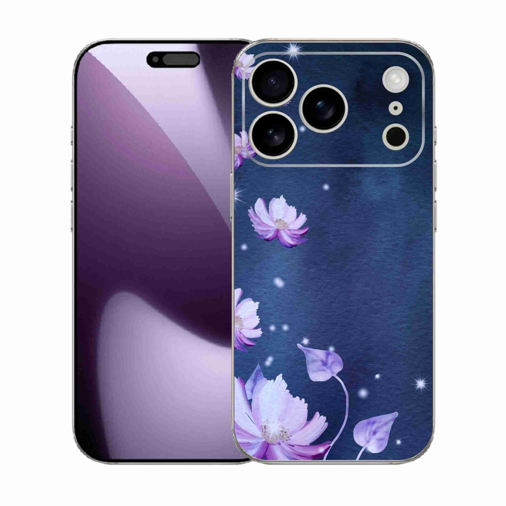 Gél borítás mmCase iPhone 17 Pro készülékhez - hulló virágok