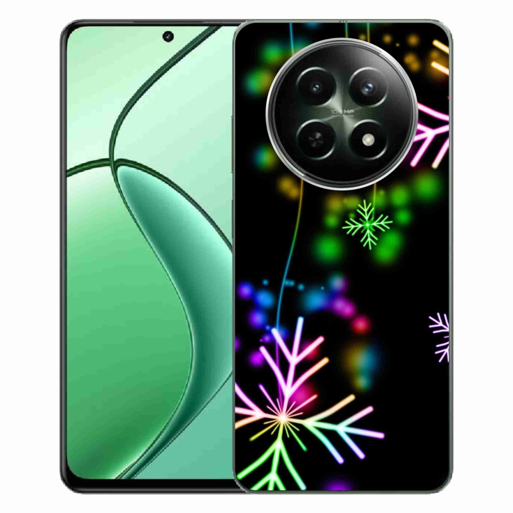 Zselés borítás mmCase a Realme 12 5G/12x 5G készülékhez - színes pelyhekkel