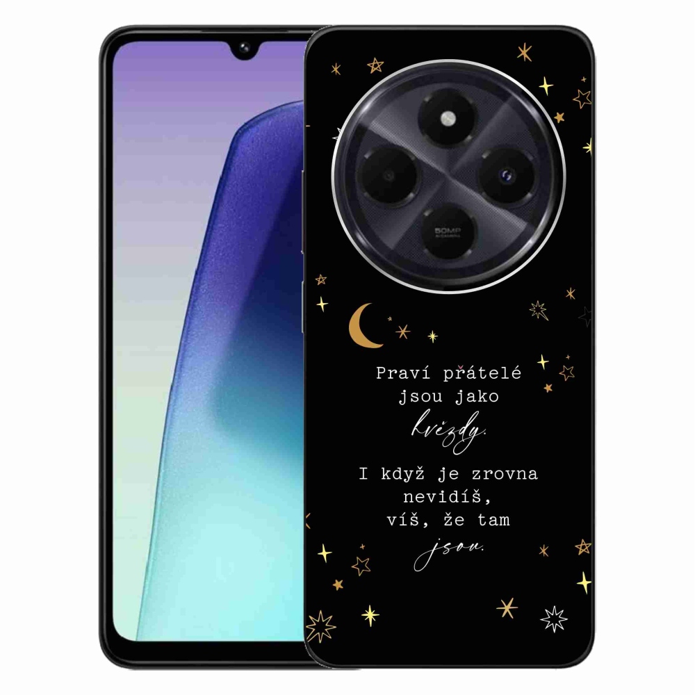 Gél borítás mmCase a Xiaomi Redmi 14C/Poco C75-hez - idézem 6 fekete háttér