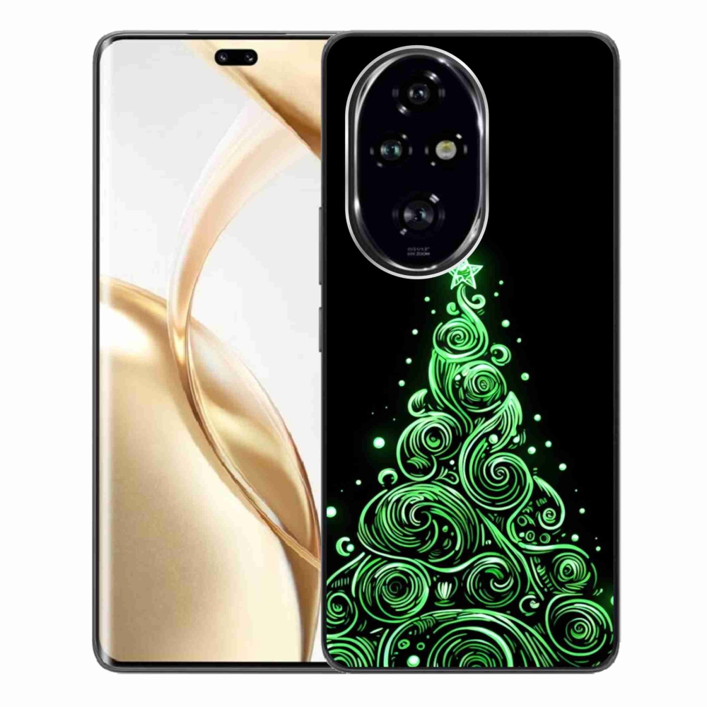 Gél borítás mmCase a Honor 200 Pro 5G számára - neon karácsonyfa 3